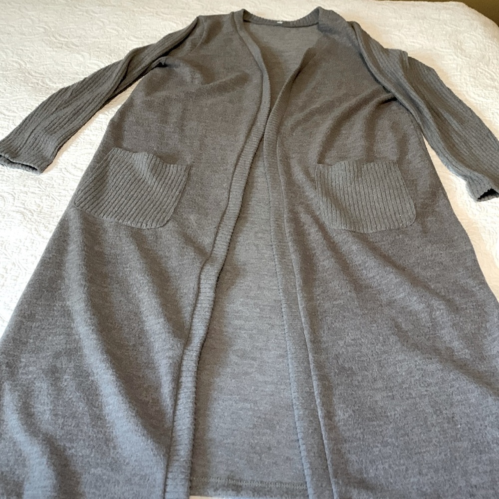 Long Cozy Green Shrug